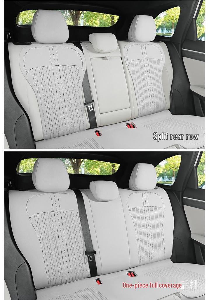 Universal Suede Seat Cushion Cover for Geely Galaxy L7 - Four Seasons, Half-Wrapped, Perforated Design