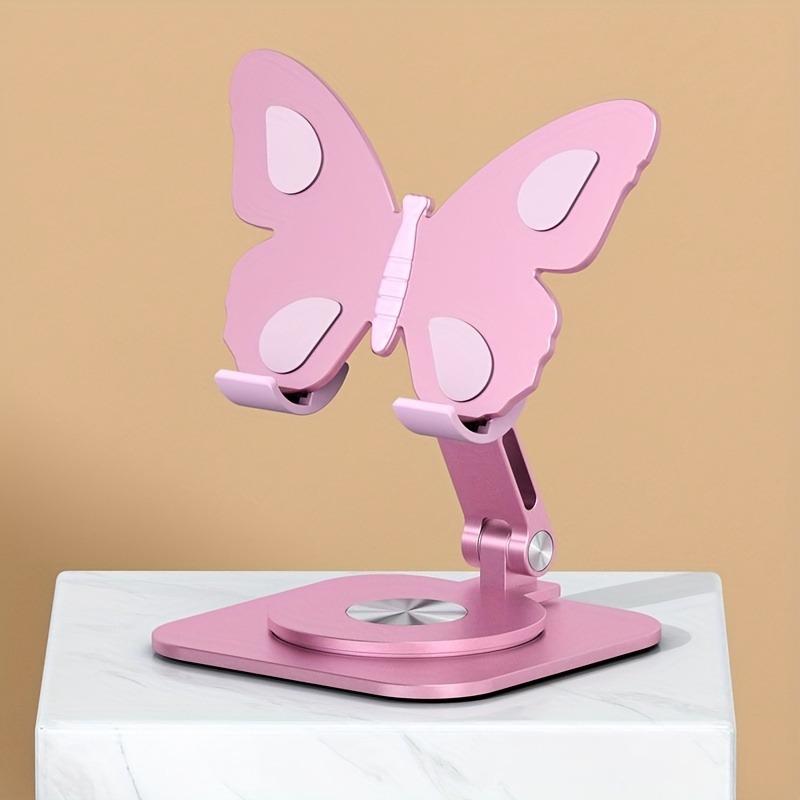 1Pc Stylish 360 ° Adjustable Butterfly Phone Holder - Rugged Foldable Holder - Suitable for Phones and Tablets