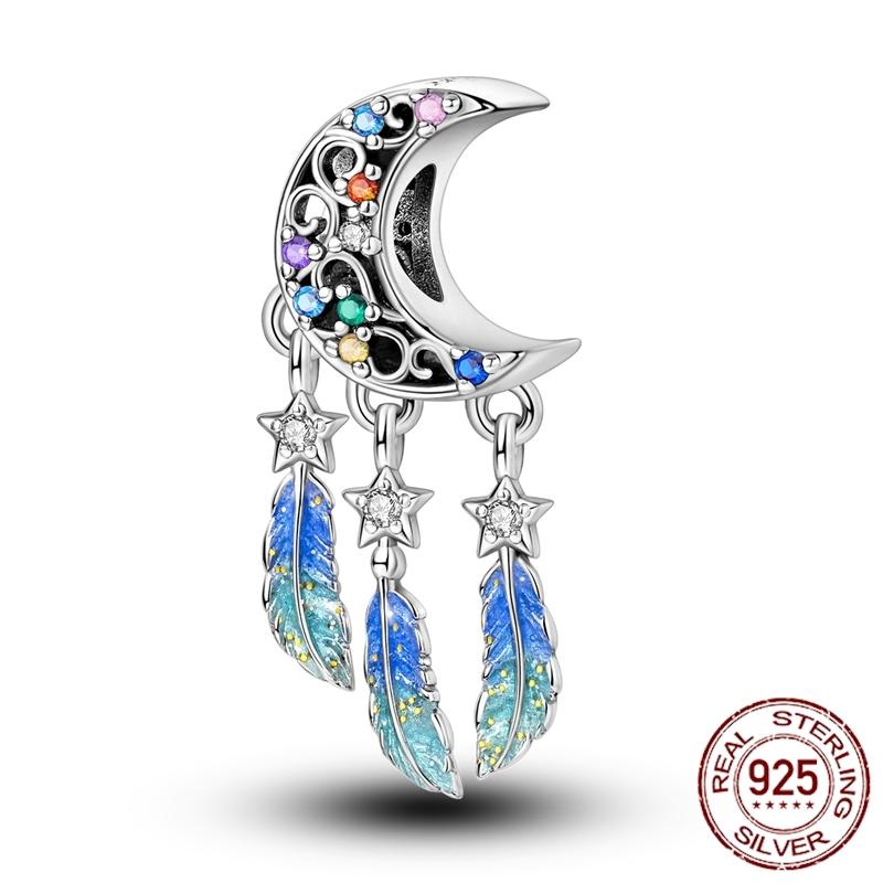 Mula Koppar Blå Resa Flygplan Berlocker Hänge Pärlor Passar Originalpan Armband Smycken För Kvinnor Diy Gåva