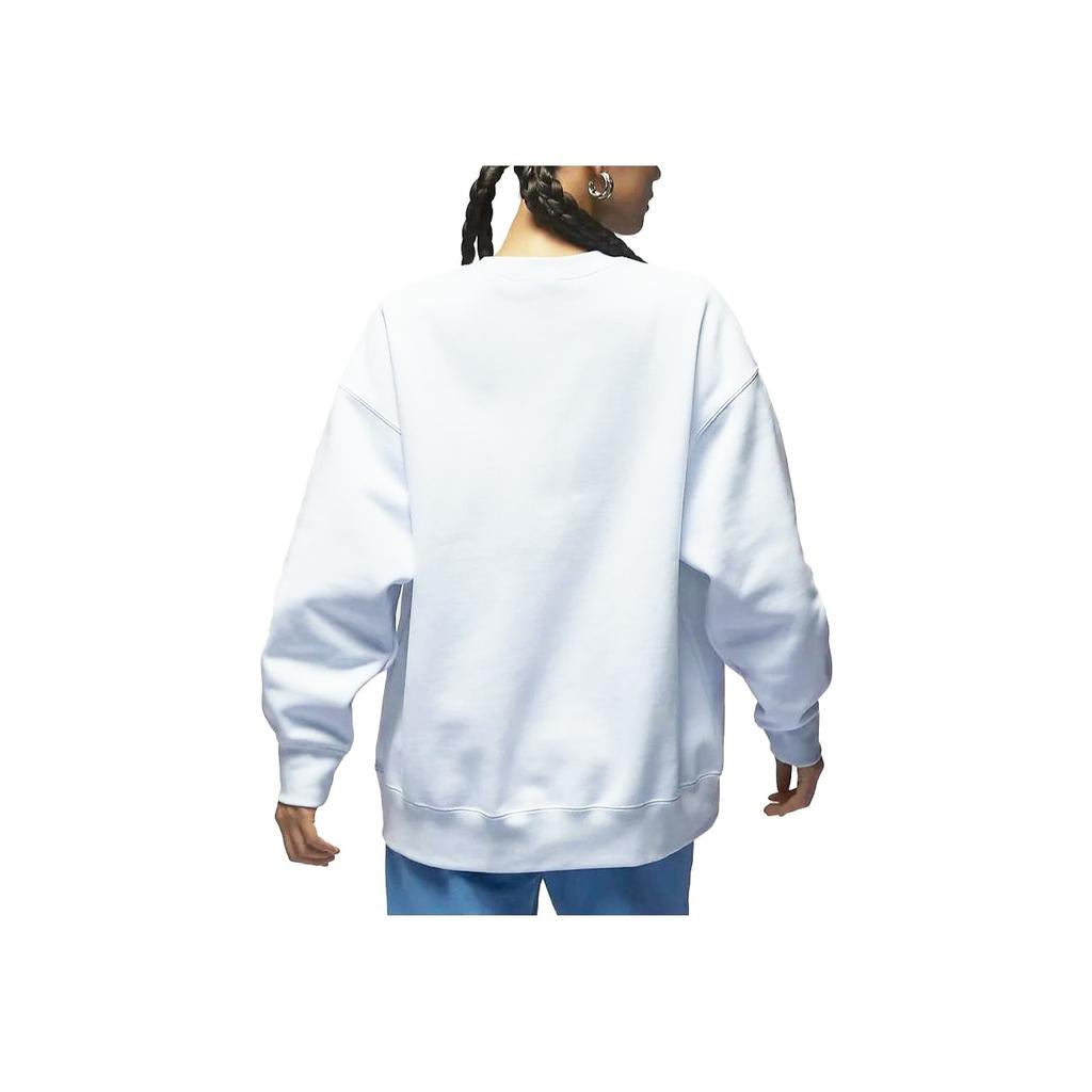 Jordan Fearless Letter Print Fleece-Lined Casual Loose Sweatshirt Women Tops Purple Blue FV4021-423