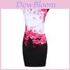 Sleeveless Dress Womens Slim Fit Mini Dress Party Dress Evening Printed Floral