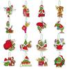 16Pcs Christmas Tree Hangers Xmas Style Easy To Hang Create Atmosphere Festive Santa Claus Decorations Pendant