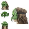 Realistic Green Witch Mask For Halloween Easter Carnival Party Mask Prop