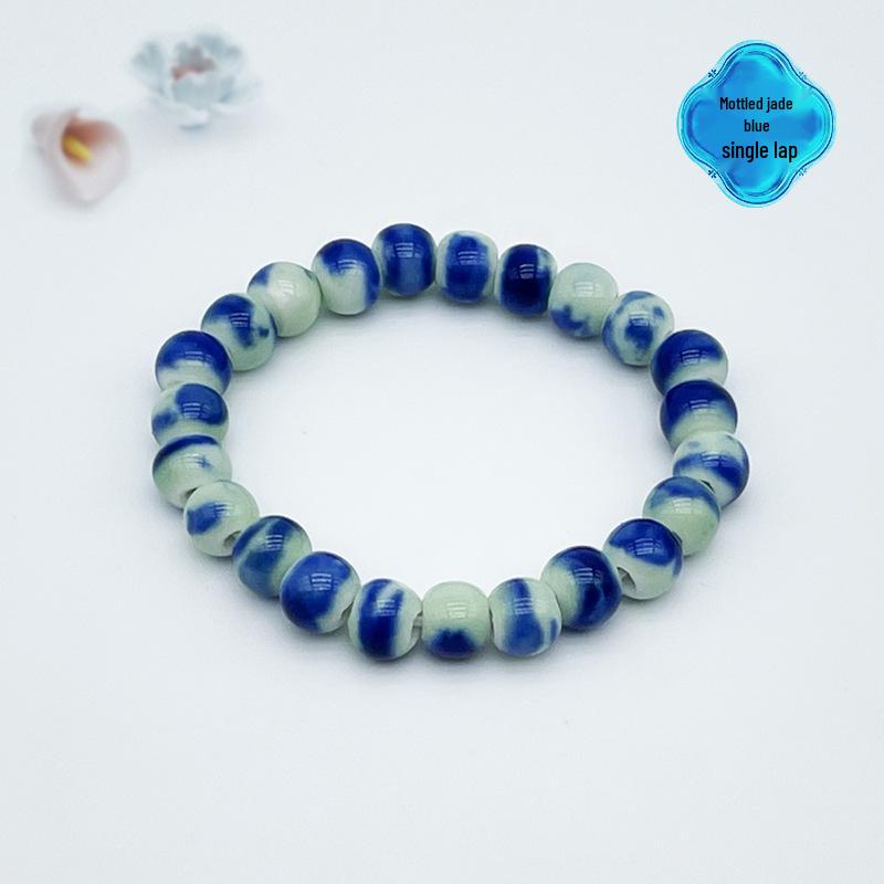 Jingdezhen Keramikarmband: Neuer chinesischer Stil handgefertigter Perlenring
