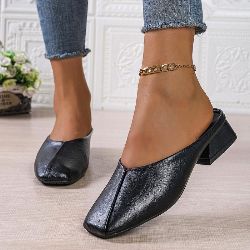 Fashion Woman Round Toe Slip-on Casual Lady Genuine Leather ComfortFor Women