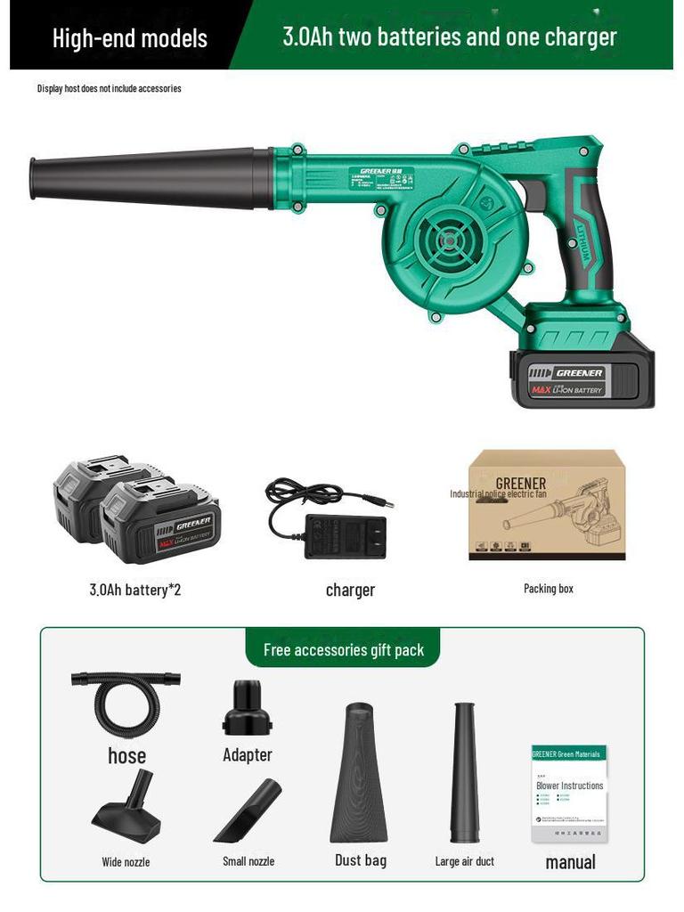 Green Forest 220V High-Power Industrial Hair Dryer & Dust Blower Gun
