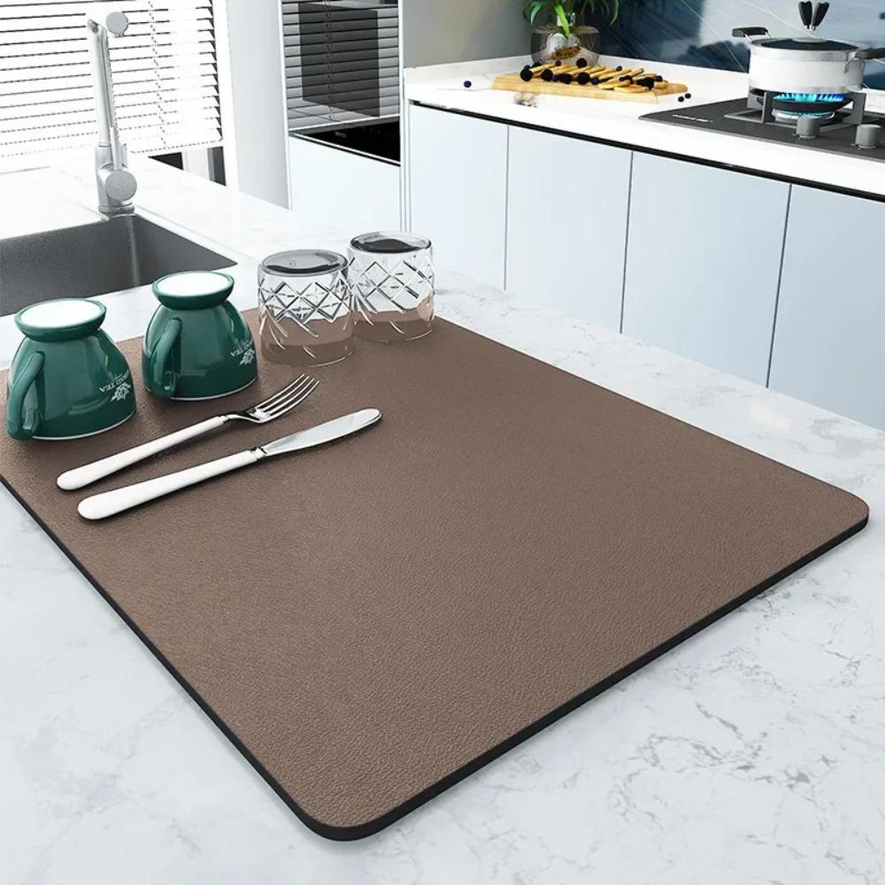 Tappetino Assorbente Asciugatura Rapida Grande Formato Cucina Caffè Piatti Drenaggio Tappetino Asciugatura Rubinetto Bagno
