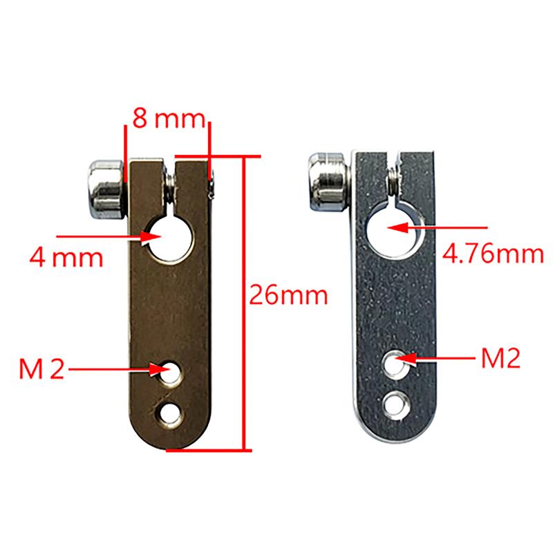 Servo Horn High Durability CNC Aluminum 4mm/4.76mm Clamping Steering Arm for RC Truck Carburetor Parts