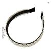 Black White Color Polka Dot Headband Non-Slip Wide Band Korean Wide Headband Cloth And Plastic Retro Vintage Hair Hoop Wash Face