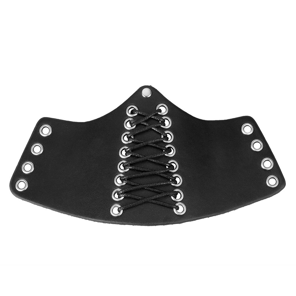 2pc PU Leather Gauntlet for Men Women Wristband Wide Bracer Arm Cuff
