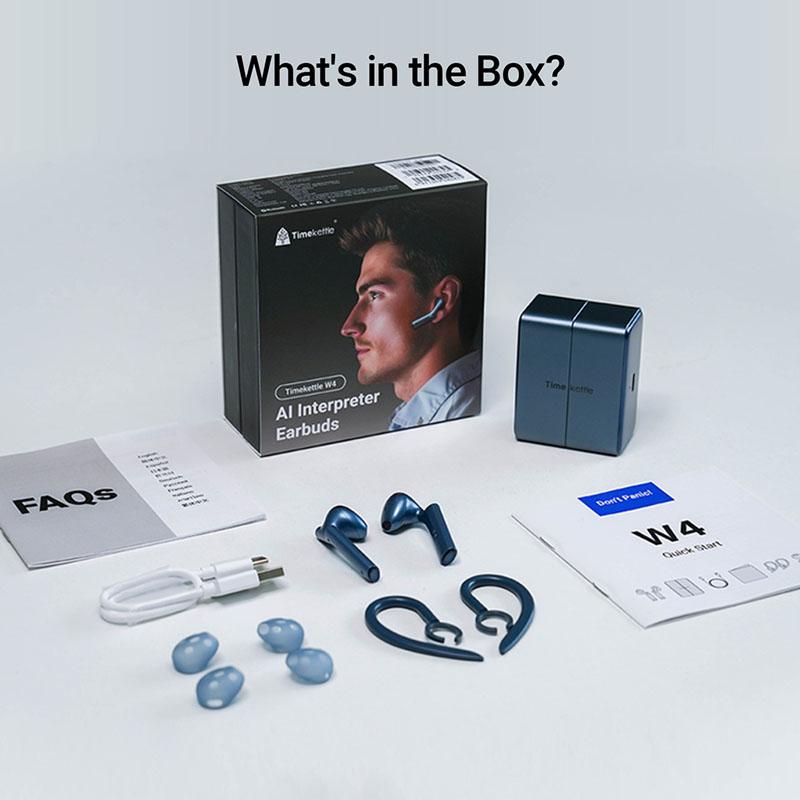 Timekettle W4 Translator Headphones, AI Two-way Synchronous Translation, 42 Languages Joom