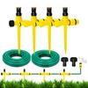 UCINNOVATE Garden Rotating Lawn Sprinkler with Adjustable 16m Irrigation Hose Large Area Coverage Irrigation Dripper for Flower High Landscape and