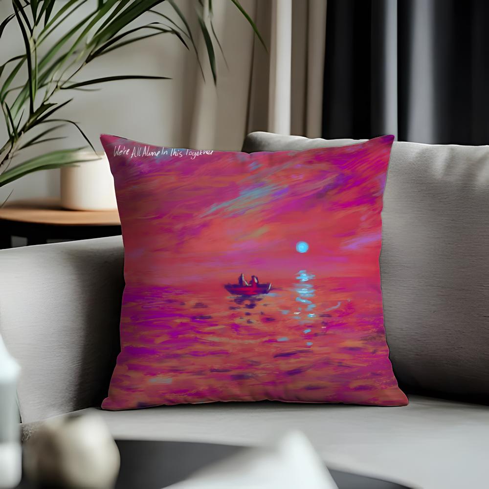 Fashion DDaveied Cushion Cover Antidustmite Pillowcase Invisible Zipper Silky Short Plush Sofa Cushion Cover