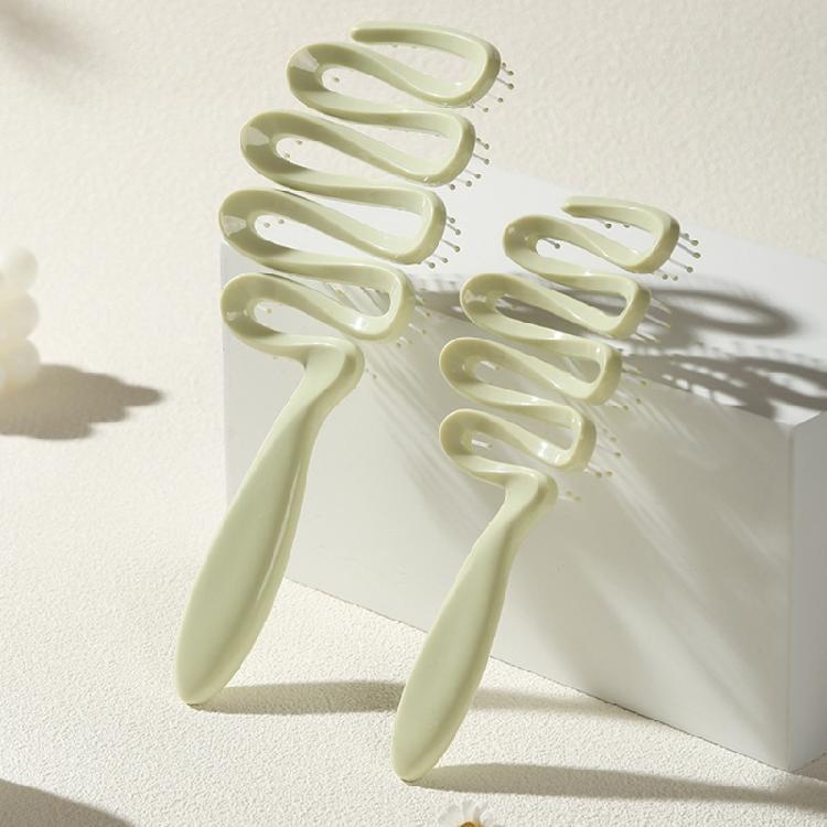 Textured Hair Volumizers Comb Hollow Out Teeth Reduce Friction ABS Plastic For Fine & Thin Hair Types