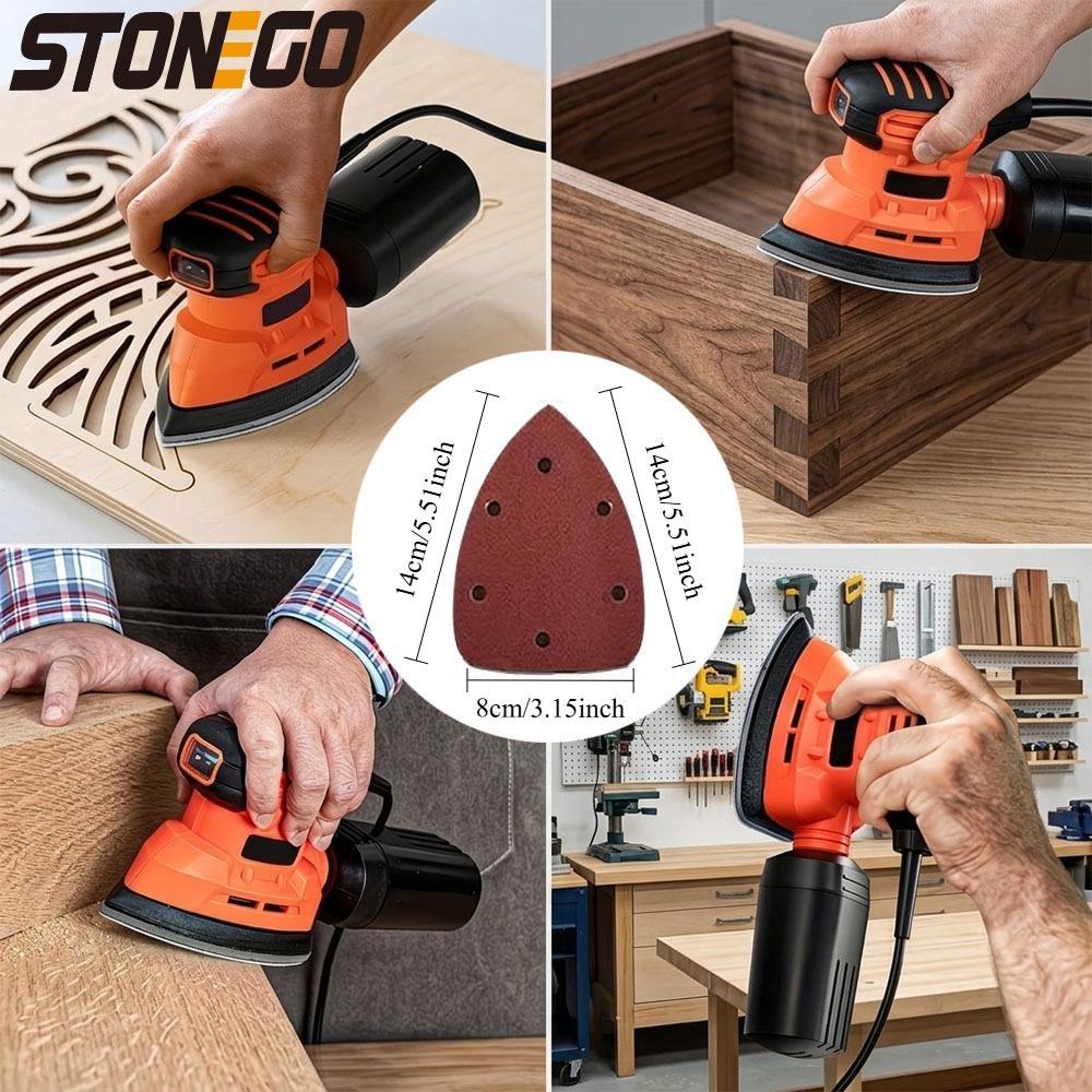 Electric Sander with Dust Collection 12Pcs Sandpapers Corded Power Tool for Wood and Metal Polishing DIY Grinding Machine