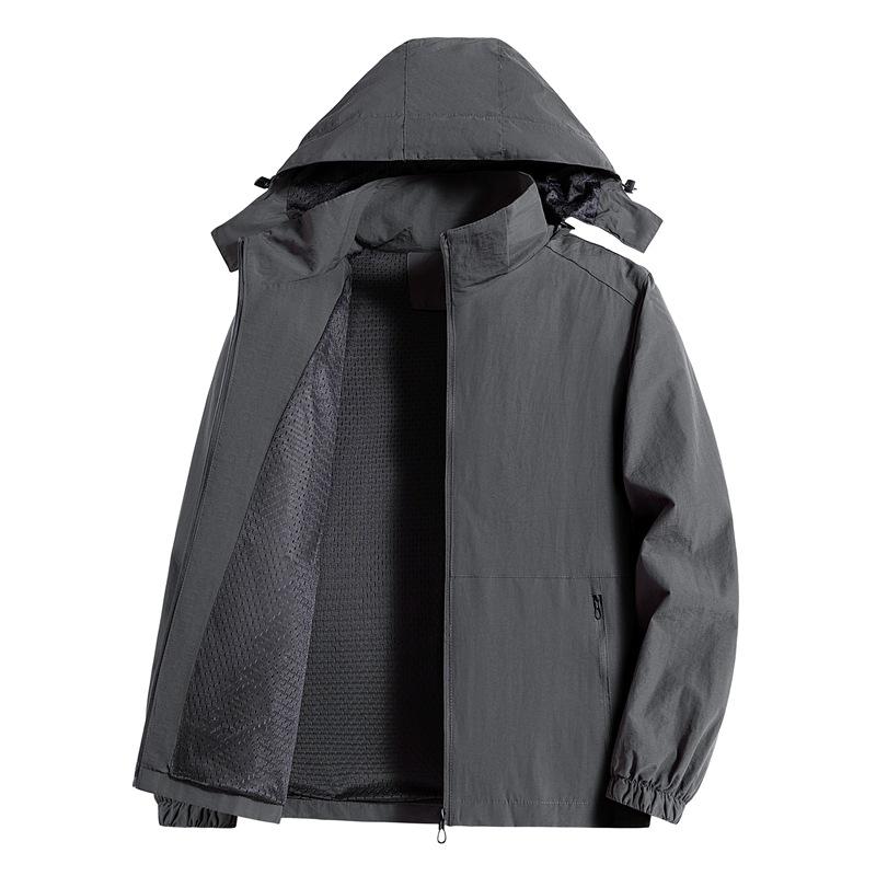 Hettejakke Pluss Løs Herre Utendørs Topp