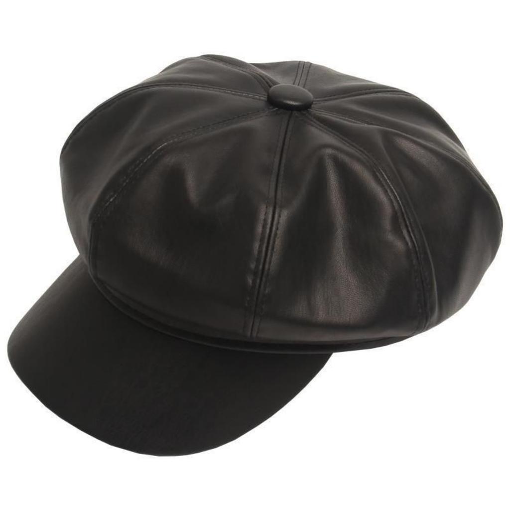 Hattar, Damhattar, PU-läder, Åttkantiga hattar, Brittisk stil, Baskrar, Läderhattar