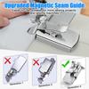 Magnetic Seam Guide for Sewing Machine Multifucntional Straight Ruler Line Hems Sewing Ruler for Walking Foot Sewing Machine