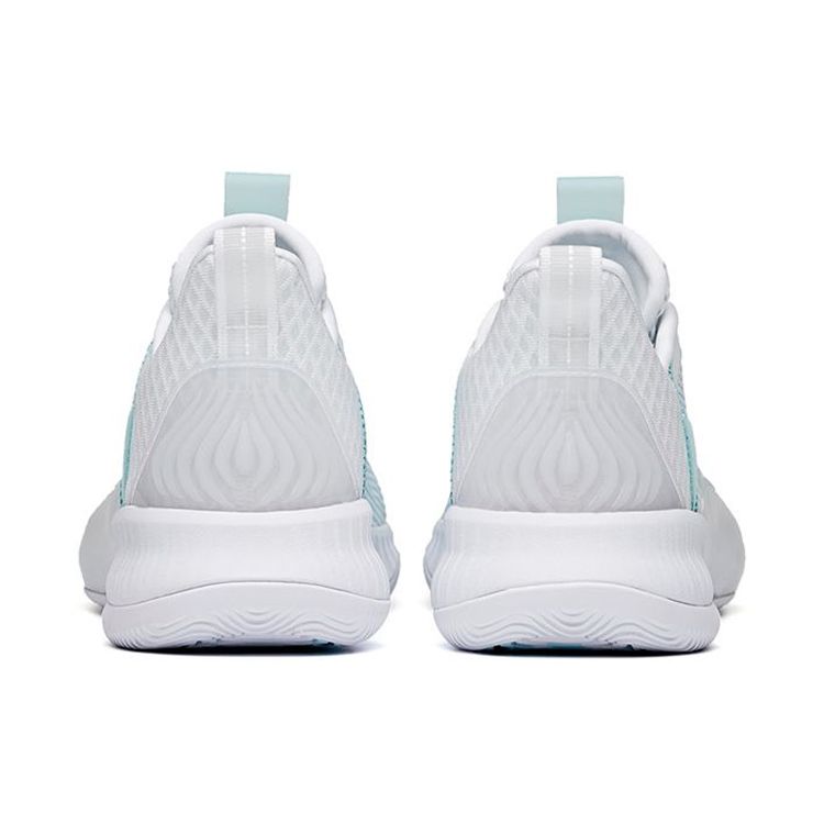 Anta Light Cavalry 6 Shock Absorption Non-Slip Low-Top Basketball Shoes Men Sneakers White Blue 112121605-4