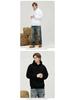 Men's Casual Thick Terry Cloth Hoodie: Heavyweight Pure Cotton Sweatshirt - Loose Fit, Solid Color, American Style for Autumn/Winter.