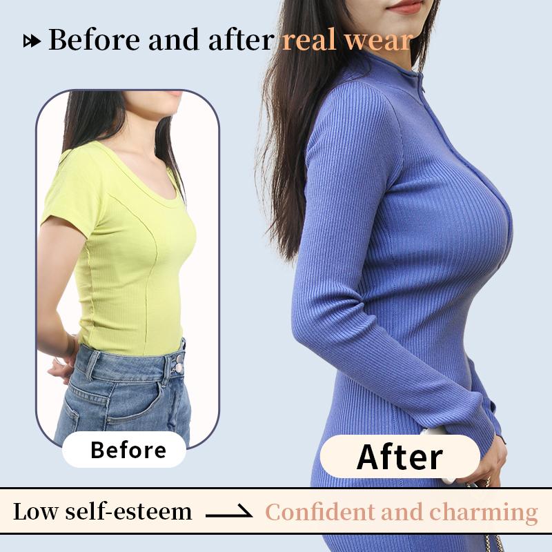 LERVANLA Artificial Silicone Breasts Forms Pads Fake Boobs Chest Women's Silicone Underwear Eexy Breast Padded Bra Becomes Big