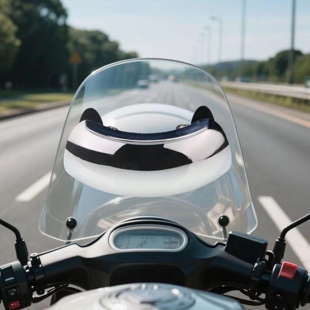Clear Parabolic Windshield Wide Angle Mirror HD Convex Mirror  Motorcycle Part Tools