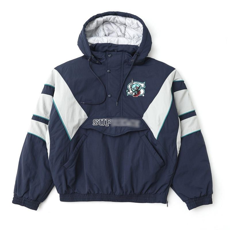 Men's and women's alphabet decal waterproof hooded zipper jacket
