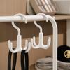Plastic Rotatable Hanger Hooks Space Saving Spinner Hanger Coat Hooks Four Claw Hooks  Closet