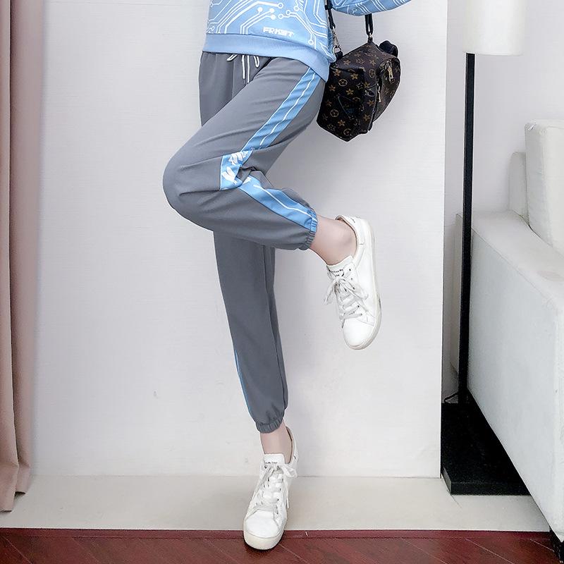 2022 Autumn Sweet Style Women's Printed Trousers Fashion Casual Suit