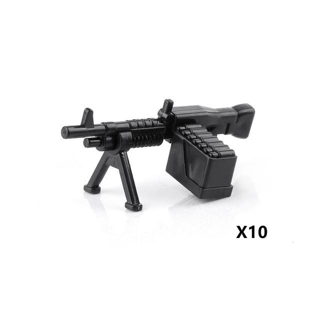 Militärisches Baustein-Soldatenfiguren-Zubehör Zelt Ölfass Sandsack Waffe Kiste Armee Bausteine Geschenk Spielzeug Kinder J034