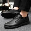 Fashion Men's Leather Shoes Classics Solid Color Business Casual Shoes Comfortable Driving Shoes Man Moccasins Men Formal Dress Footwear