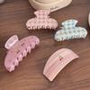 Diamond-Studded Hair Clip Butterfly Shape Shark Clip Fashion Acetate Hair Claw  Back-Head Updos