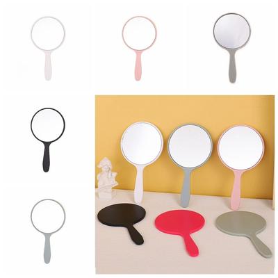 Handheld Round Handheld Mirror Small Portable Mirror Creative Makeup Mirror  Women