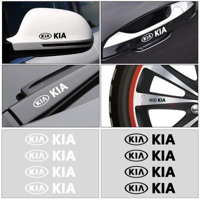 4 Adet Araba Kapı Kolu Çıkartmaları Lastik Dikiz Aynası Çıkartmaları Sportage Rio Ceed Proceed Sorento Picanto Optima Niro İçin Stil