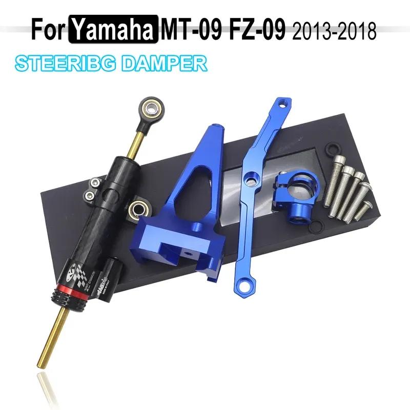 MT-09 CNC Motorcycle Steering Stabilize Damper Bracket Mount FOR YAMAHA MT-09 MT 09 MT09 2013 2014 2015 2016 2017 2018