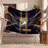 Leeds Rhinos Flannel Blanket, Custom Name Text Personalized Soft Throw Blanket Home Decor Gift