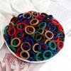 200PCS/Set Elastic Kids Basic Hair Bands Tie 3cm Dark Colors Headwear Don't Hurt Hair Headband Hair Accessories Holder