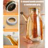 New Oil Spray Bottle 1000ml High Borosilicate Glass Cooking Oil Dispensers Olive Oil Sprayer Mister For Air Fryer Salad Baking