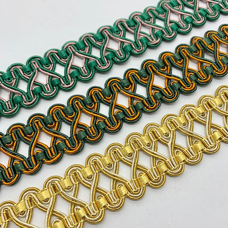 11,5–12 Meter Quastenbesatz, Spitzenband, 3 cm Breite, Spitzenbesatz, Fransen zum Nähen von Vorhängen, Heimpolstern, DIY-Zubehör