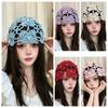 Hand-crocheted Knitted Beanie Cap Breathable Beret Cap Korean Pullover Cold Hat  Women
