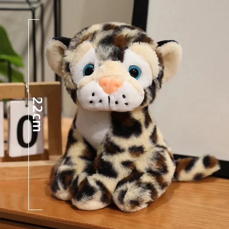 Non-Toxic 22Cm Leopard Plush Toy Kids Soft Stuffed Cute Animal Bed Pillows Bedtime Toys For Children Adults Christmas Birthday Gifts