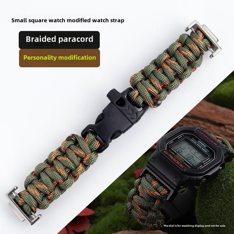 Woven nylon watch strap For Casio Gshock dw5600 GW-M5610 Ga100 GA2100 GM-5600 modify fabric dw-5600 Sports watchband accessories
