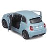 Bburago 1/24 Scale Fiat 500e 2023 Blue / Diecast Model Car, Finished Product, 18-21110 BU