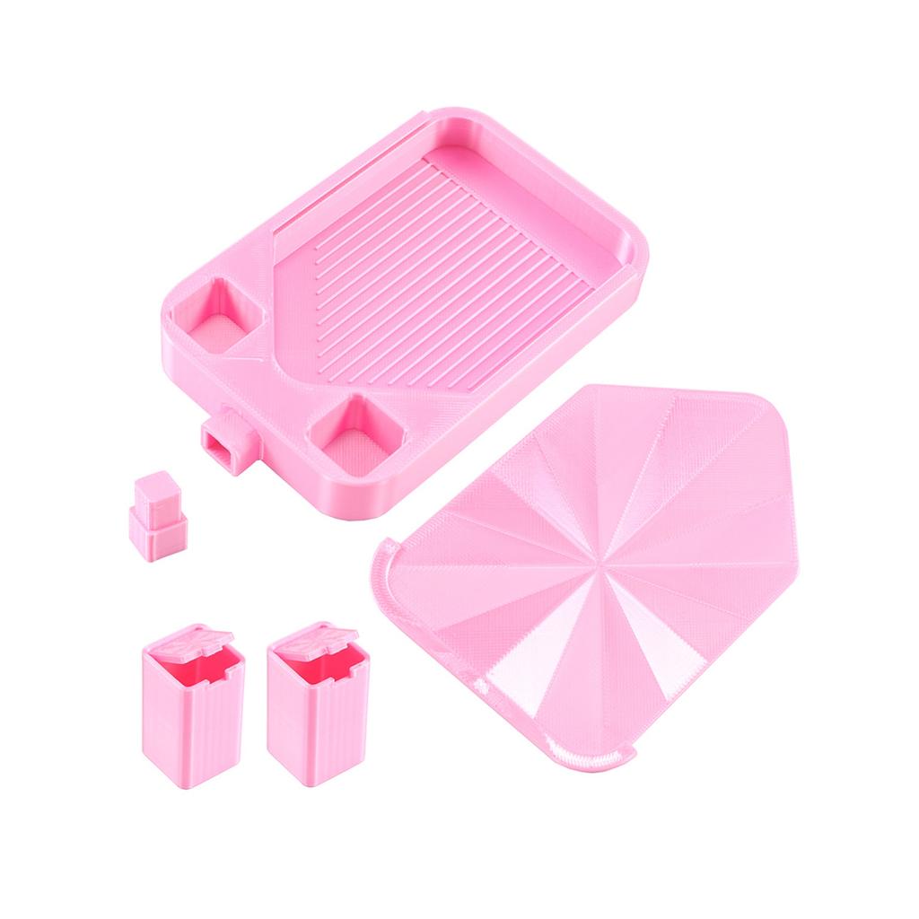 Efficient Beads Painting Accessory Tray Includes Cover And Small Bin For Spill Proof Crafting Easy To Cleaning