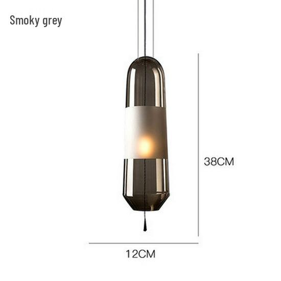 Nordic Minimalist Glass Pendant Light for Bedroom or Living Room