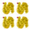 60/1.5M Christmas Tinsel Garland Twist Foil Tinsel Garland Xmas Hanging Decoration Home New Year Birthday Decorative Supplies