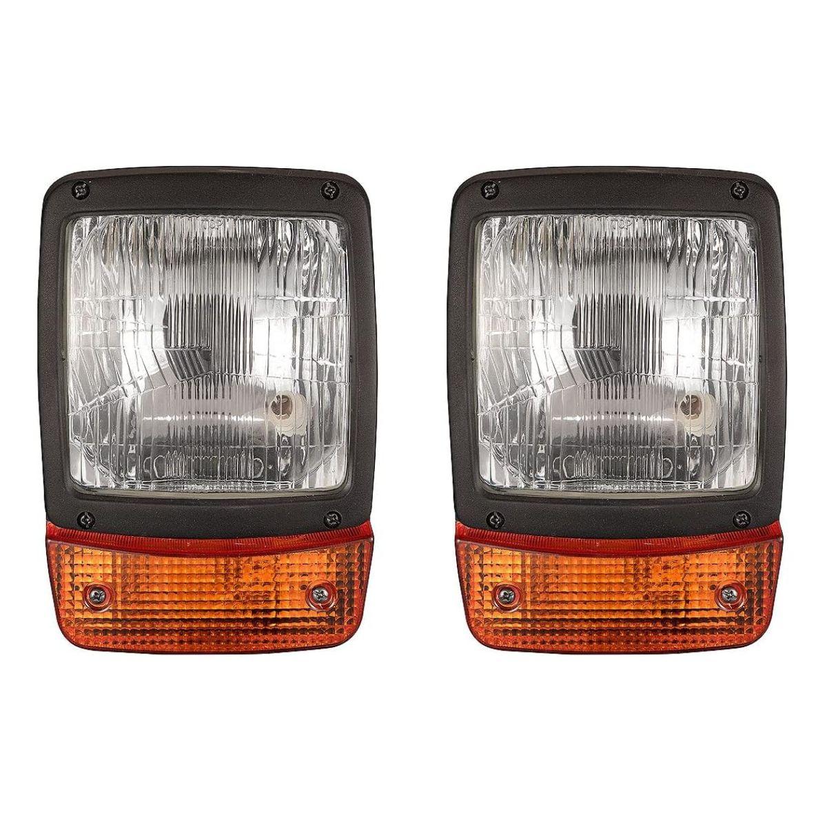 

JCB Headlight 12V With Indicator Amber/Clear Lens | Replacement for JCB 700/38400 2CX, 3C, 3CX, 3DX, 4C, 4CX, Loadall & Telehandlers чистий/бурштин