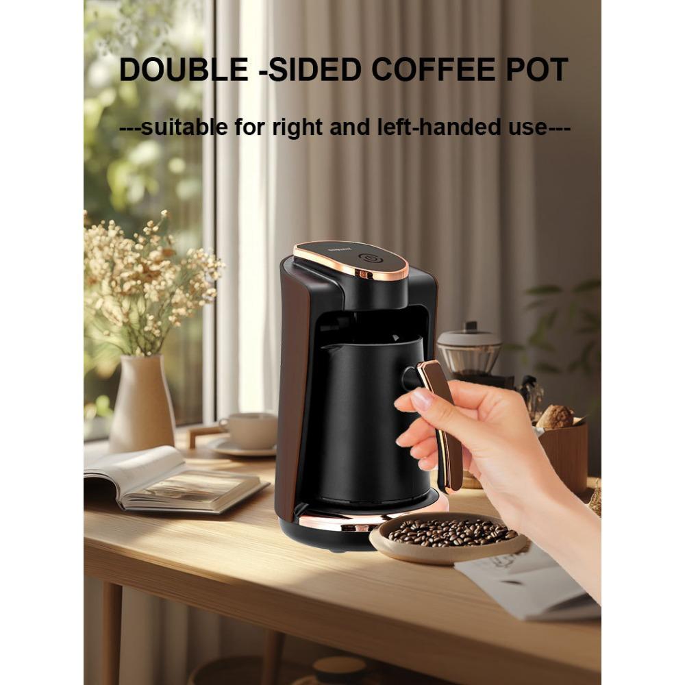 Cafeteira elétrica para fazer chá e café 250ml xícara única máquina de café turco