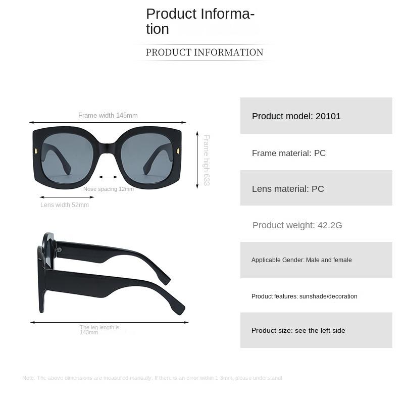 Pacote com 2 Óculos de Sol Quadrados Oversized da Moda para Mulheres Óculos de Designer Vintage Armações Creme Óculos com Rebite Retrô