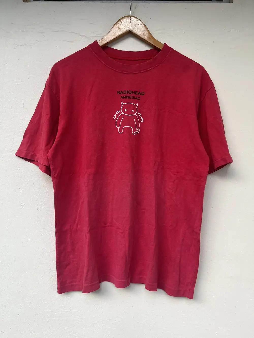 Radiohead Amnesiac Promo Tee Vintage Indie Rock Band T-Shirt Graphic S-5XL Unisex T-Shirt XL